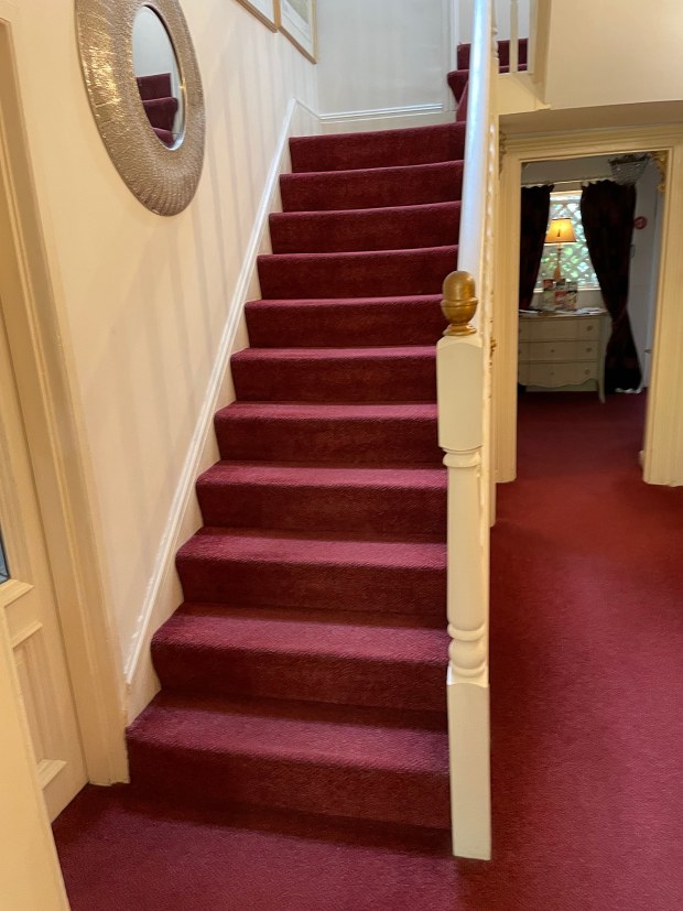 The stairs to the first  floor